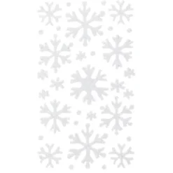 Abeti e fiocchi di neve - glitter in eva autoadesiva
