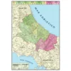 Abruzzo e molise-carta geografica bifacciale politica fisica