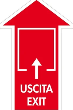 Adesivi da pavimento uscita