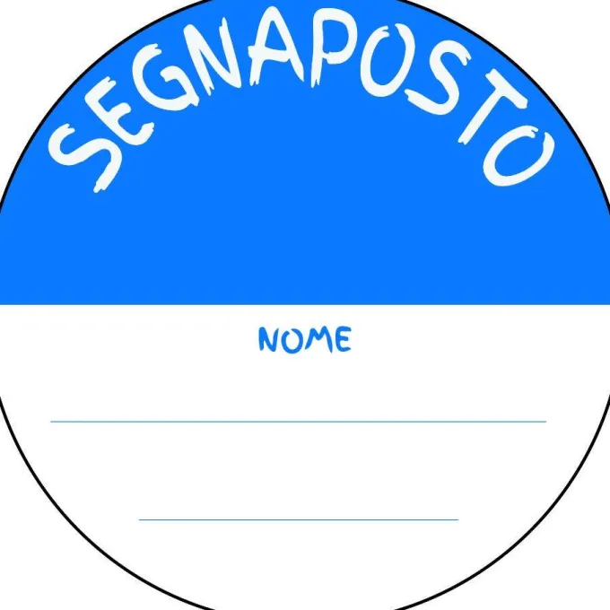 Adesivi segnaposto per alunni