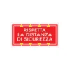 Adesivo per pavimento rispetta la distanza