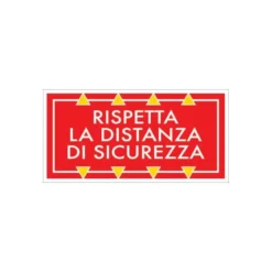 Adesivo per pavimento rispetta la distanza