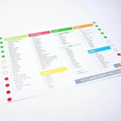 Agenda visiva giornaliera con pittogrammi