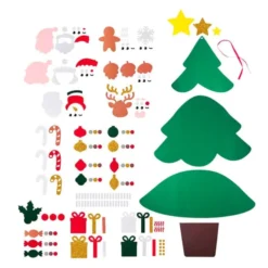 Albero di natale gigante in feltro