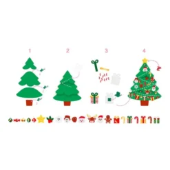 Albero di natale gigante in feltro