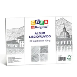 Album disegno borgione bianco 24 x 33 120 grammi