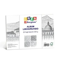Album disegno borgione bianco 24x33 - 200 grammi