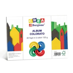 Album disegno borgione 5 colori 24 x 33 120gr