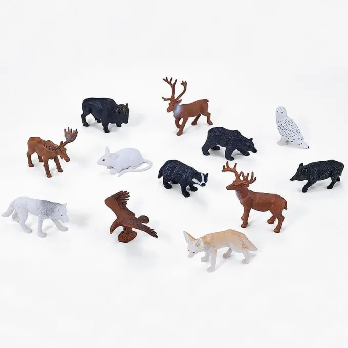 Animali della foresta mini 12 pezzi