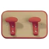 Appendiabiti a parete a 2 posti rosso