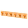 Appendiabiti a 6 posti cam basic faggio arancione