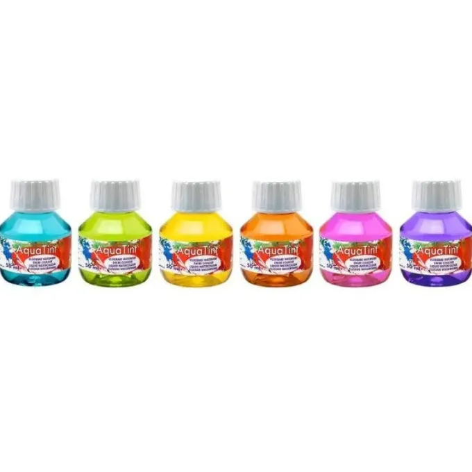 Aquatint 6 colori base + 6 colori pastello 12x50ml