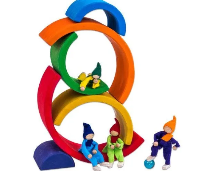 Arcobaleno in legno cm 19