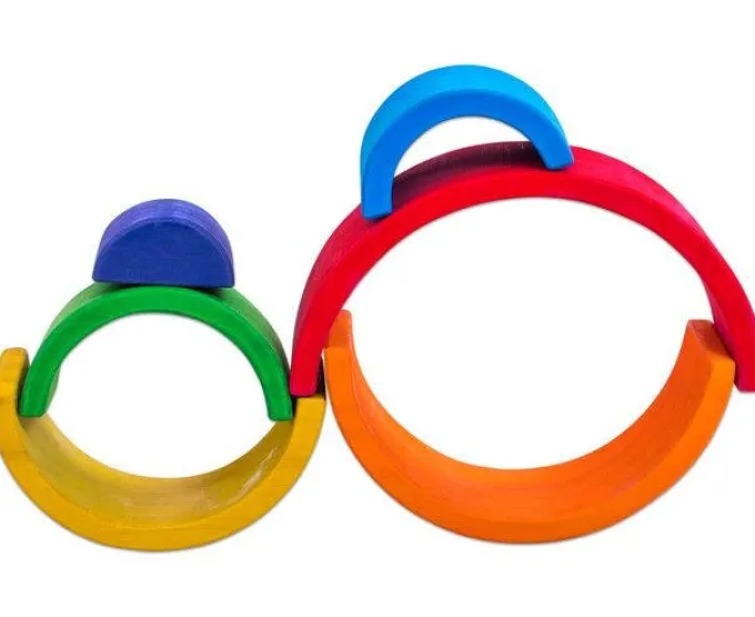 Arcobaleno in legno cm 19