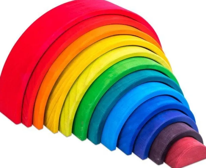 Arcobaleno in legno grande
