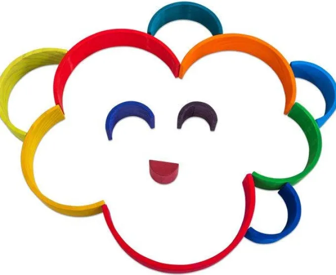 Arcobaleno in legno grande