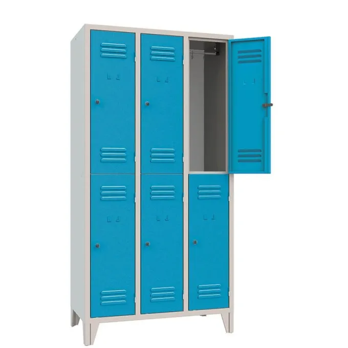 Armadio metallico 6 posti l. classico blu