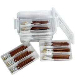 Assortimento 192 pennelli naturali in contenitore