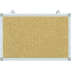 Bacheca in sughero con cornice in alluminio cm 90x60