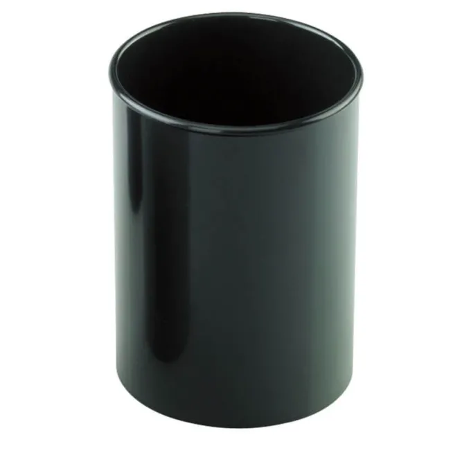 Barattoli portapenne nero borgione in plast. riciclata 10 pz