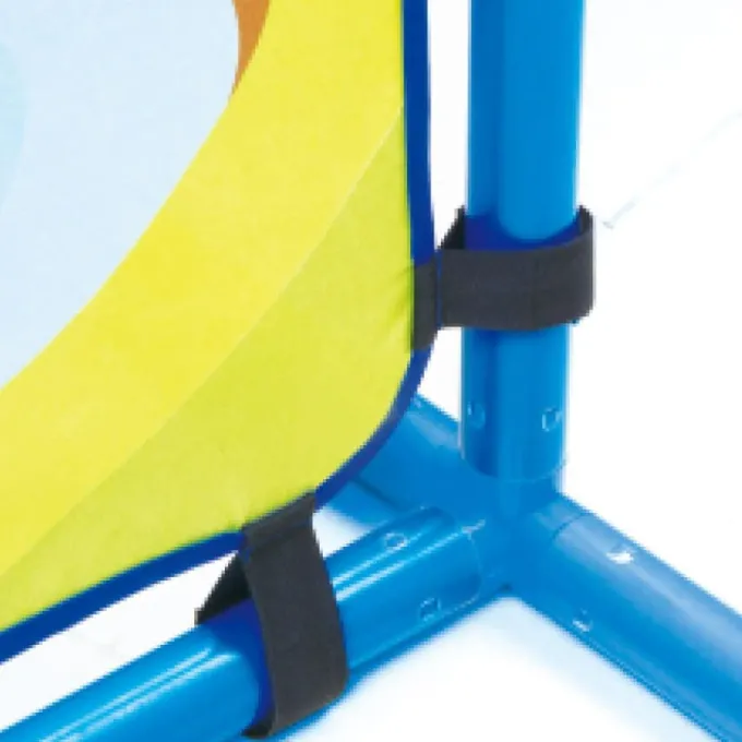 Basi di appoggio blu per pareti divisorie linea colore