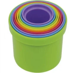 Bicchieri da impilare con colori freschi