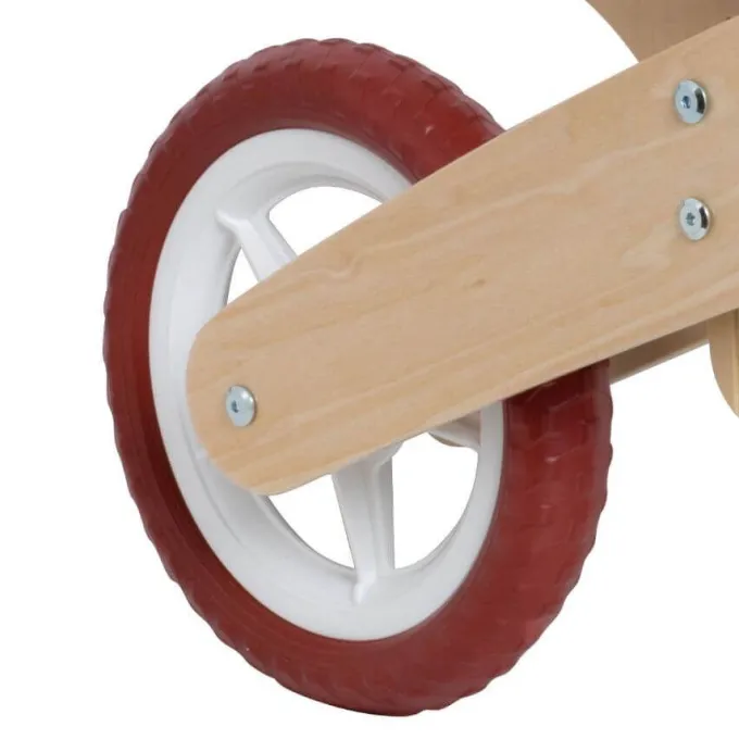 Bicicletta in legno senza pedali