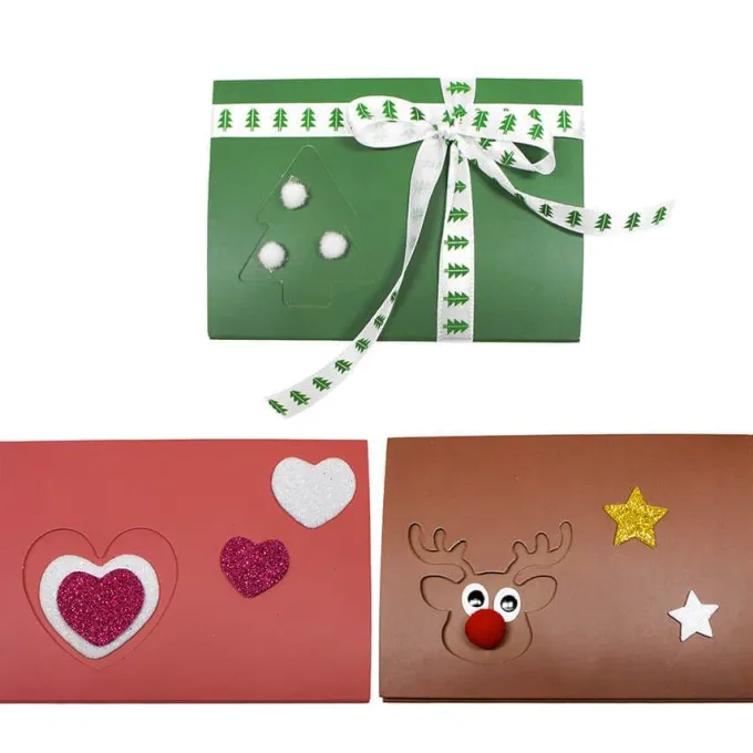 Biglietti di natale a 3 lembi - 10 pezzi