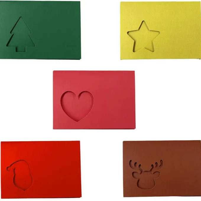 Biglietti di natale a 3 lembi - 10 pezzi
