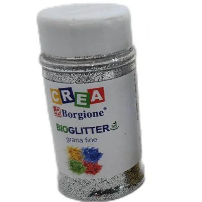 Bio-glitter fine argento grammi 50