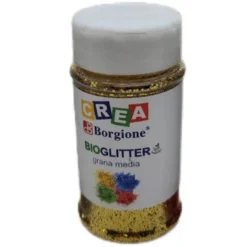 Bio-glitter grana media oro grammi 50 - 1 pezzo