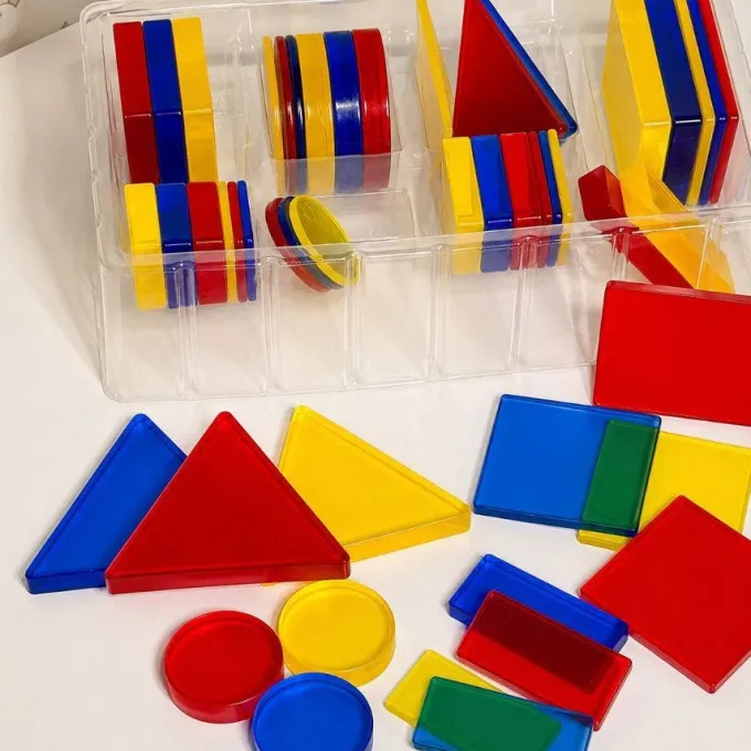 Blocchi logici trasparenti - 48 pezzi