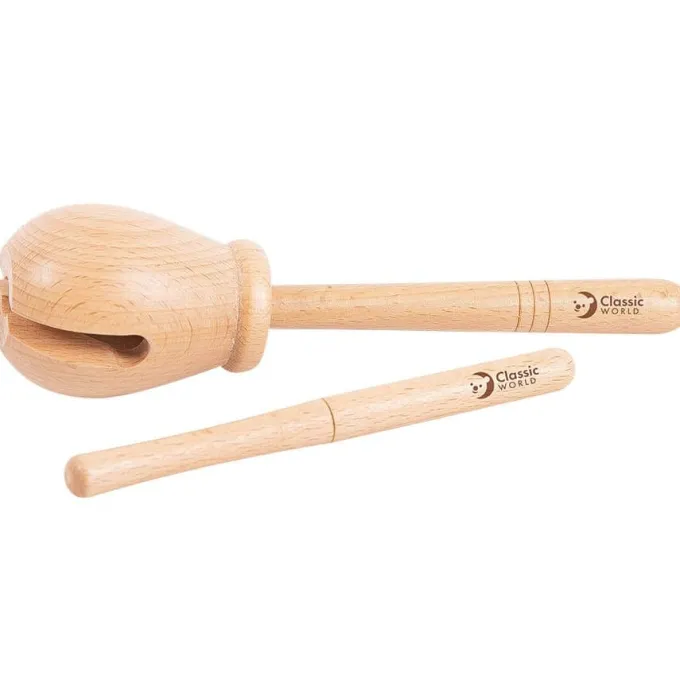 Blocco con battente in legno
