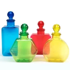 Bottiglie graduate colorate - 4 pezzi