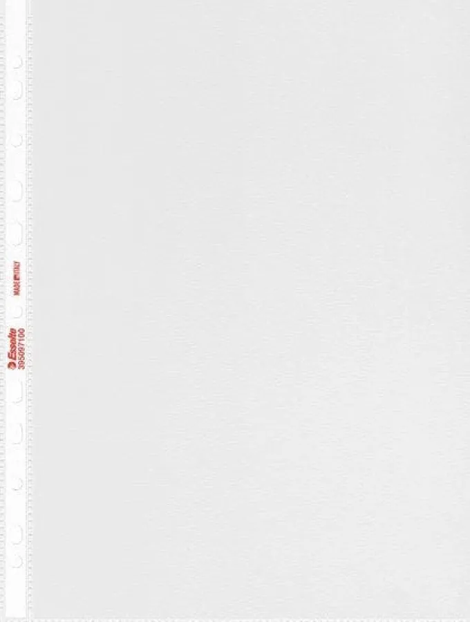 Buste trasparenti perforate ecologiche - 50 pezzi