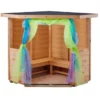 Cabina ad angolo in legno