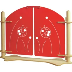 Cancelletto rosso coccinella linea legno premium