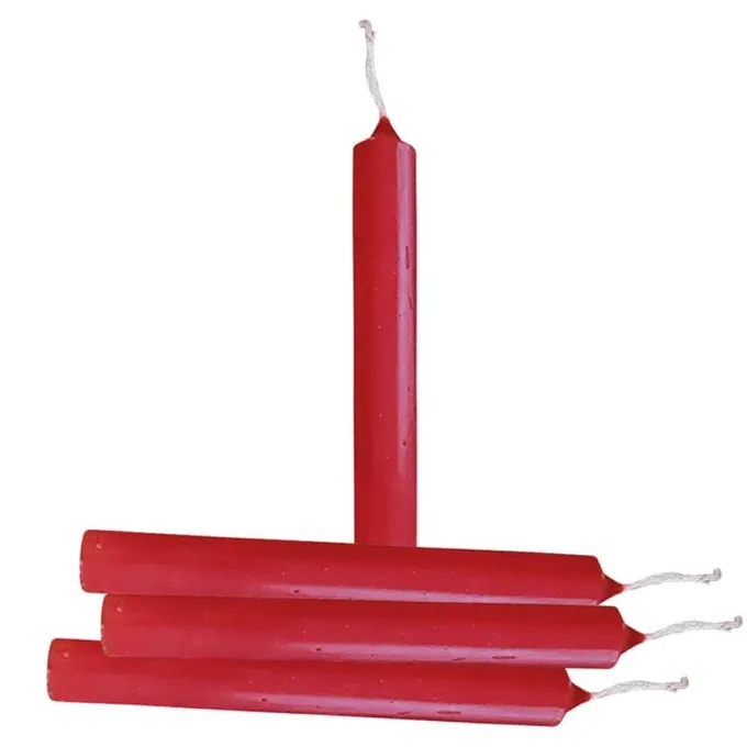 Candele rosse - 25 pezzi