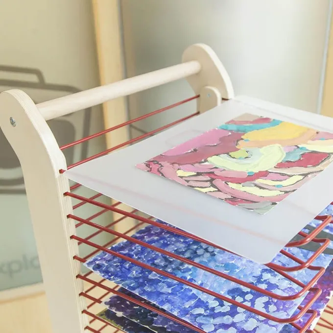 Carrello asciugadisegni 30 ripiani