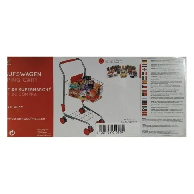 Carrello della spesa in metallo