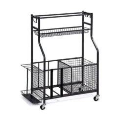 Carrello in acciaio porta sport