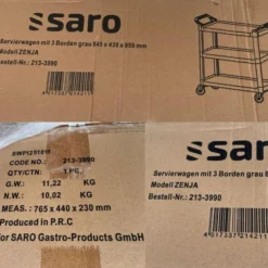 Carrello portavivande in polipropilene.