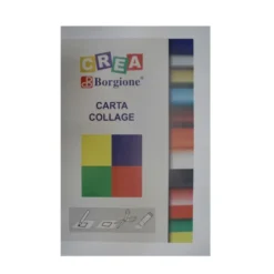 Carta collage in blocco borgione - 24 fogli cm 35x50