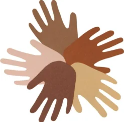 Carta colori del viso - 50 fogli 5 colori