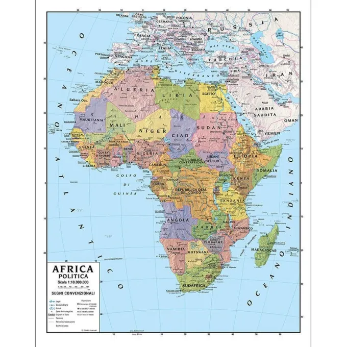 Carta geografica africa