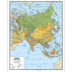 Carta geografica asia
