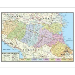 Carta geografica emilia romagna
