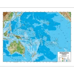 Carta geografica oceania