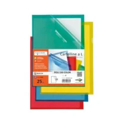 Cartelline trasparenti l cm 23x32 - 25 pezzi