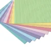 Cartoncini a righe 10 fogli in 10 colori - cm 23x33 300 g m2